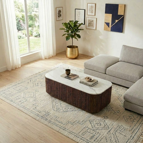 PRITI Coffee Table dark walnut