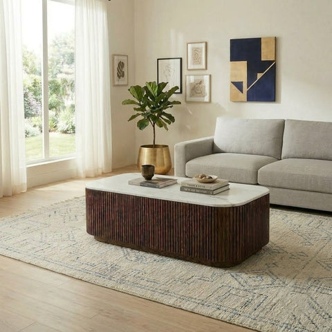 PRITI Coffee Table dark walnut
