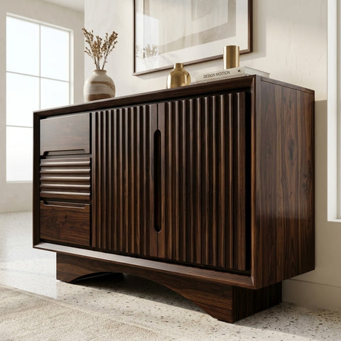 PRITI Solid Sheesham Wood Sideboard for Modern Homes