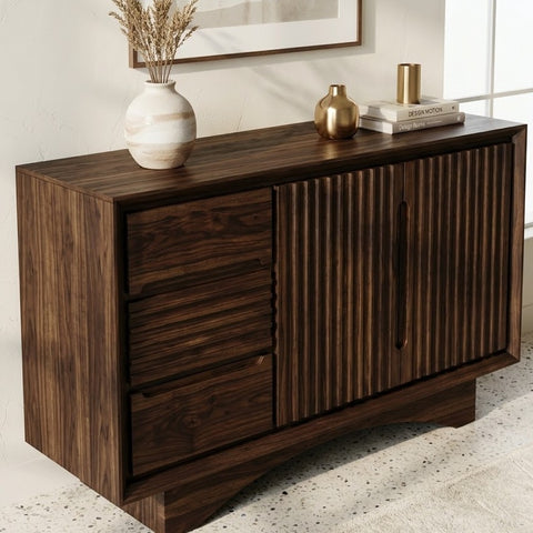 PRITI Solid Sheesham Wood Sideboard for Modern Homes