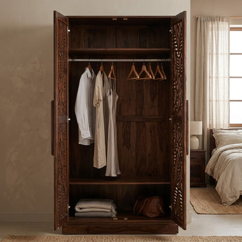 PRITI Wooden Wardrobe for Clothes | Cupboard for Clothes
