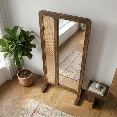 Sheesham Wood Vertical Full Length Mirror for Dressing