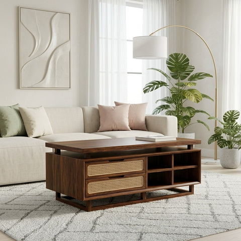 PRITI Solid Wood Coffee Table for Living Room