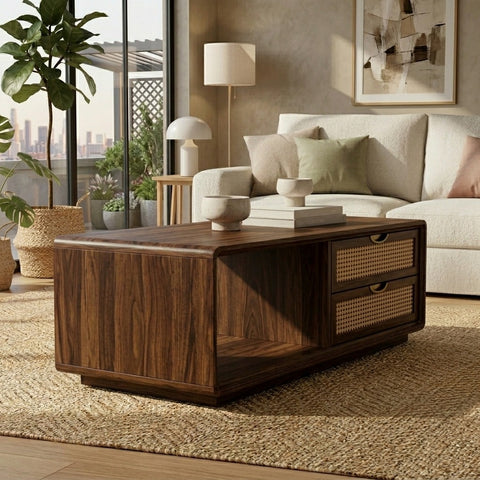 PRITI Solid Wood Coffee Table for Living Room