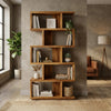 PRITI Sheesham Wood Ladder Book Shelf (Honey Finish)