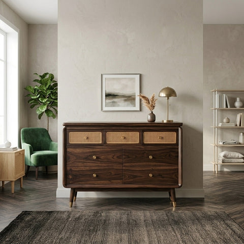 PRITI Solid Sheesham Wood Chest Of Drawers for Living Room | Bedroom