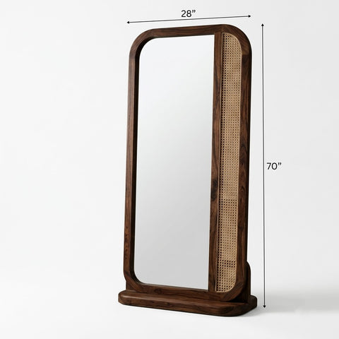 Solid Sheesham Wood Cabinet with Dark Walnut Finish