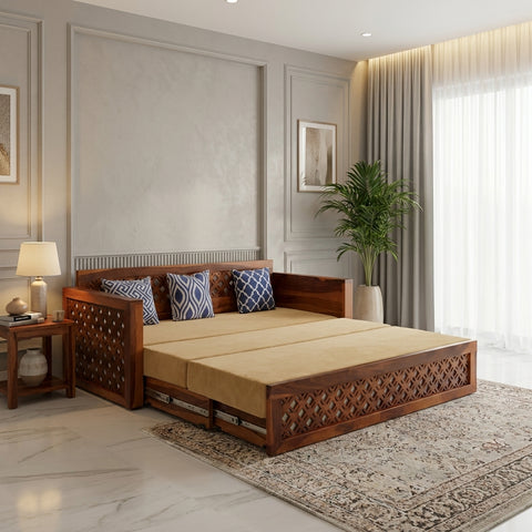 PRITI Sofa Come Bed Sheesham Wood
