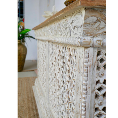 Riksha Carved Console Table