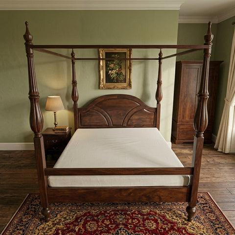 Priti Wooden Bed 13