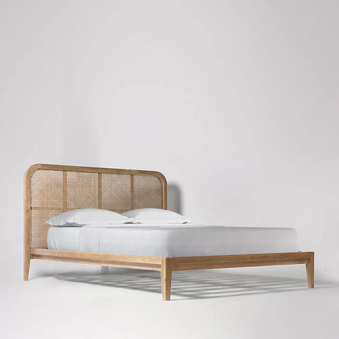 PRITI Solidwood Cane Bed