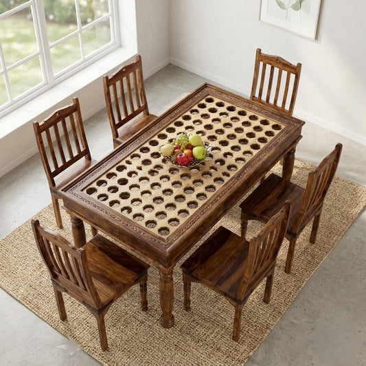 PRITI : Verona Solid Wood Dining Table