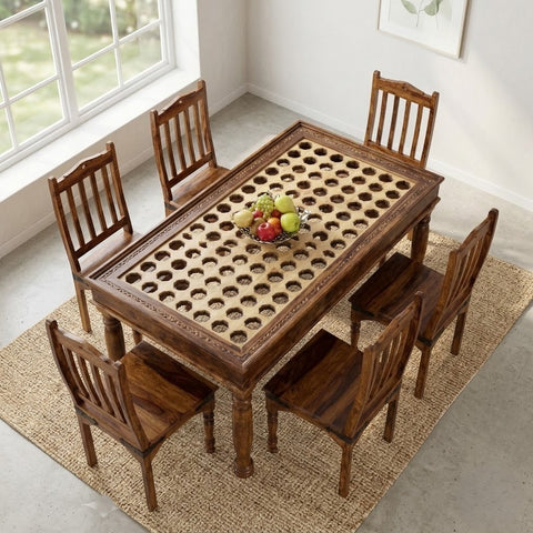 PRITI : Verona Solid Wood Dining Table