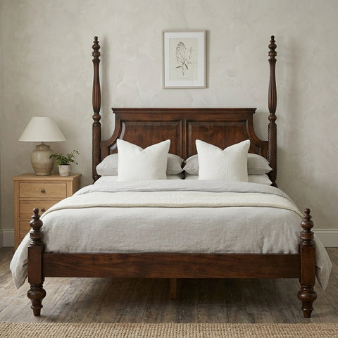 Priti Four Poster King Size Bed