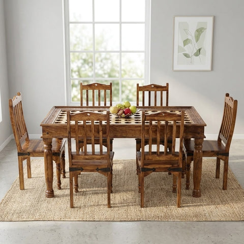 PRITI : Verona Solid Wood Dining Table