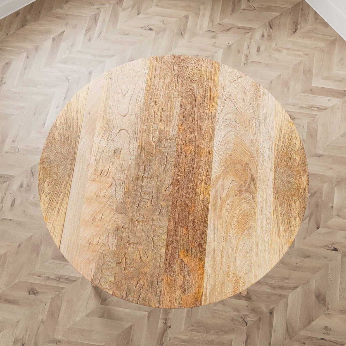 PRITI Light Round Dining Table (115cm)