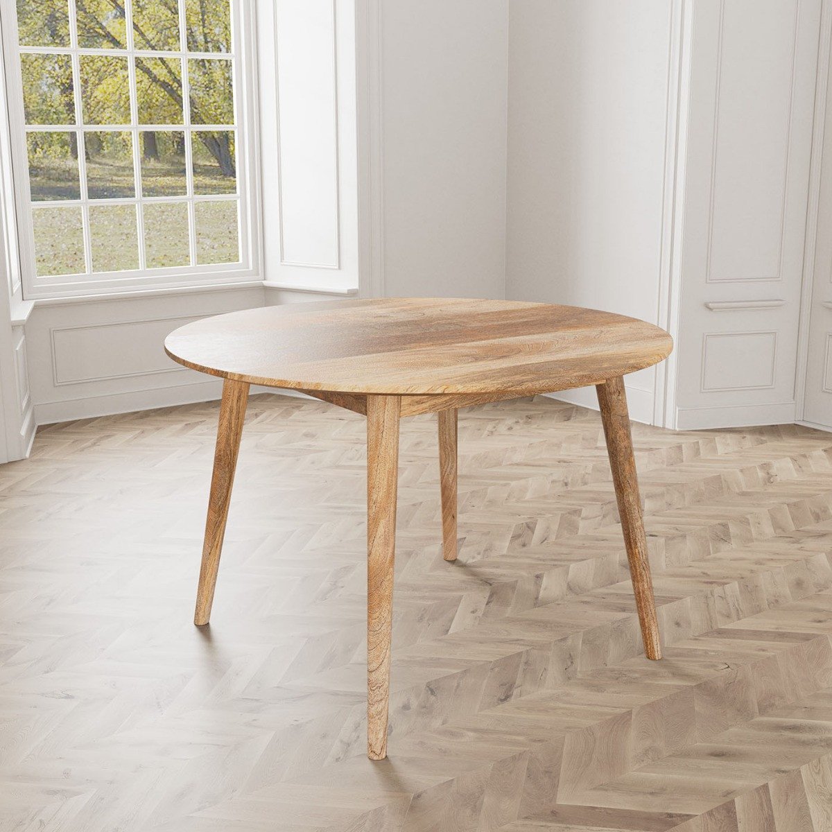 PRITI Light Round Dining Table (115cm)