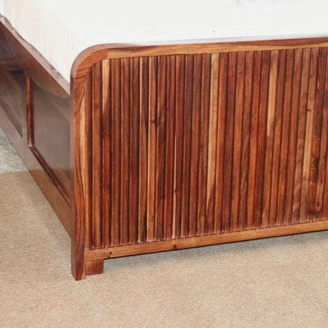 PRITI Solid Wood Storage Bed