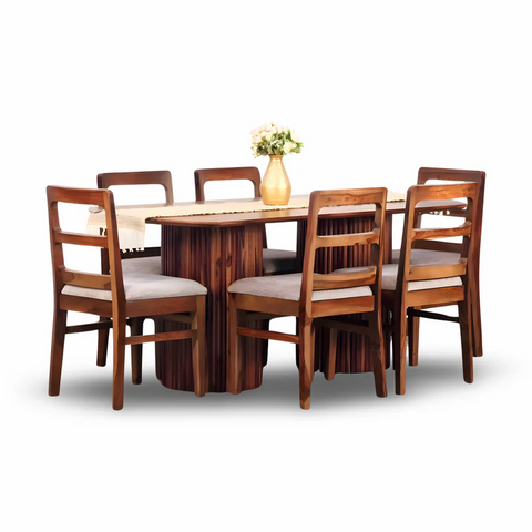 PRITI Solid Wood Dining Table Set