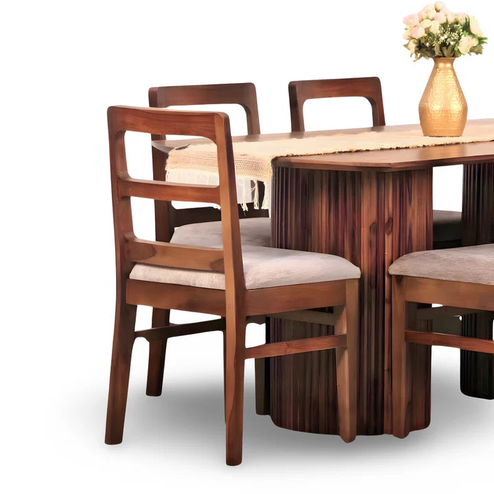PRITI Solid Wood Dining Table Set
