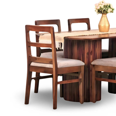 PRITI Solid Wood Dining Table Set