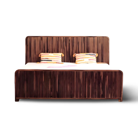 PRITI Solid Wood Storage Bed