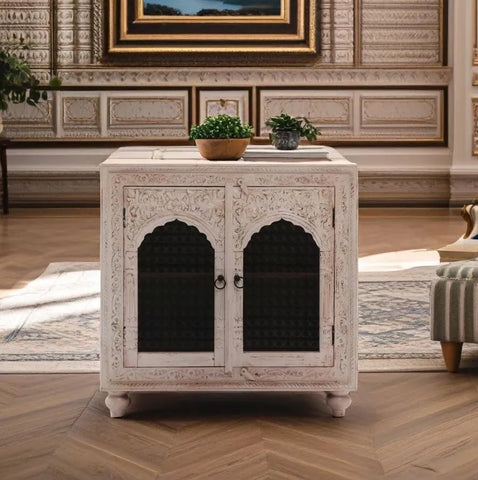 Off White Wooden Sideboard