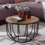 Jhalamand Wooden Round Coffee Table