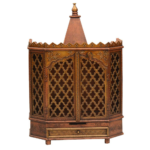 Hand Carved Mango Wood Small Temple with One drawer
