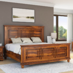King Size Sheesham Bed | Pecos Mission Solid Wood Double Bed