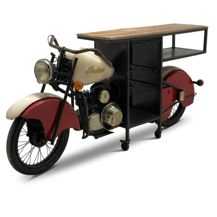 1-56.png INDIAN WINE BAR CART - Image 1