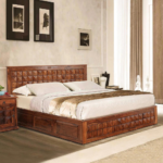 Aragorn Solid wood King Size Bed with Storage | Sheesham Beds - Image 2