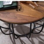 Jhalamand Wooden Round Coffee Table - Image 2