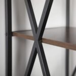 Strong Tall Iron Shelf  4-tier Bookshelf For Wall | Iron Shelf Rack - Image 4