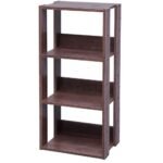 Multifunctional 4-Tier Open Wooden Rack | Wood Storage Shelf - Image 3