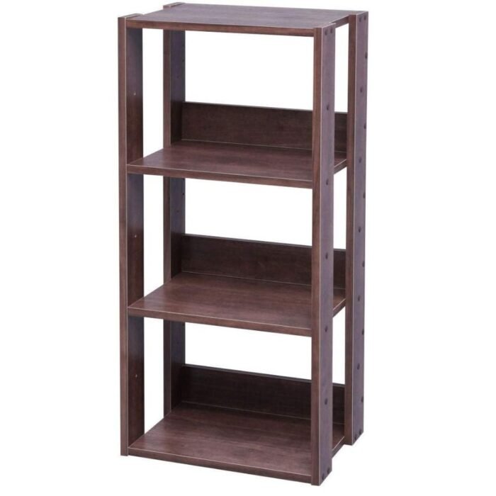 Multifunctional 4-Tier Open Wooden Rack |  Wood Storage Shelf - Image 3