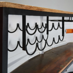 Metal and Recycled Wood Bar - Image 3