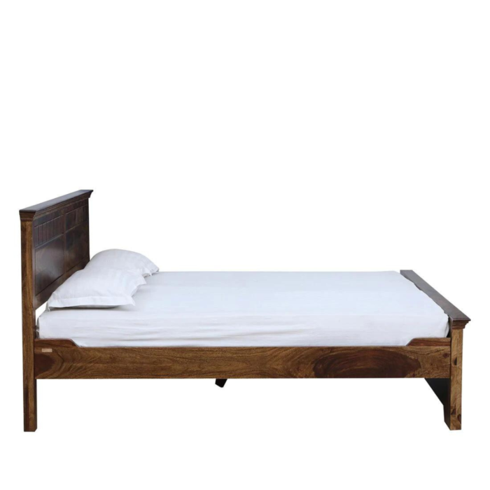 3-1.png Majestica Solid Wood King Size Bed In Provincial Teak Finish | Sheesham Bed - Image 3