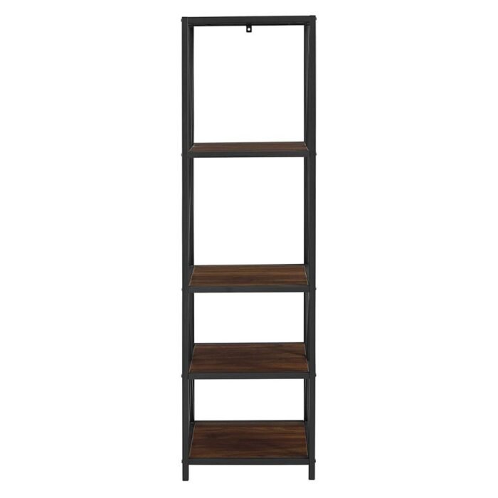 3-2.jpg Strong Tall Iron Shelf  4-tier Bookshelf For Wall | Iron Shelf Rack - Image 3