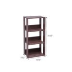 Multifunctional 4-Tier Open Wooden Rack | Wood Storage Shelf - Image 2