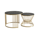 Kumasi Black Gold Nesting Coffee Table - Image 4