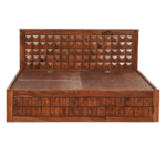 Aragorn Solid wood King Size Bed with Storage | Sheesham Beds - Image 4