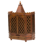 Hand Carved Mango Wood Small Temple with One drawer - Image 4