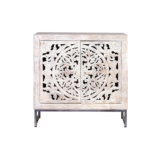Aurel Carved Solid Wood Sideboard - Image 4