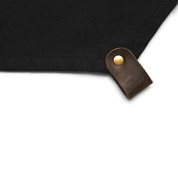 4-56.png PRITI - Work Apron in Non-Waxed Canvas with Cross Straps Adjustable - Image 4