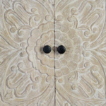 Addis Wooden With Carved Doors Sideboard - Image 5