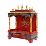 Handpainted Mango Wood 1 Drawer Home Temple