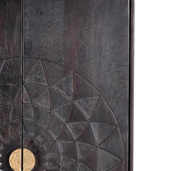 Amp Hand-Carved Solid Wood Cabinet - Image 5