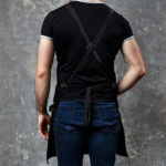 PRITI - Work Apron in Non-Waxed Canvas with Cross Straps Adjustable - Image 5