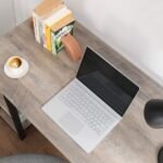 Multipurpose Wood Finish Computer Study Desk Provides 2 Tier Storage - Image 2